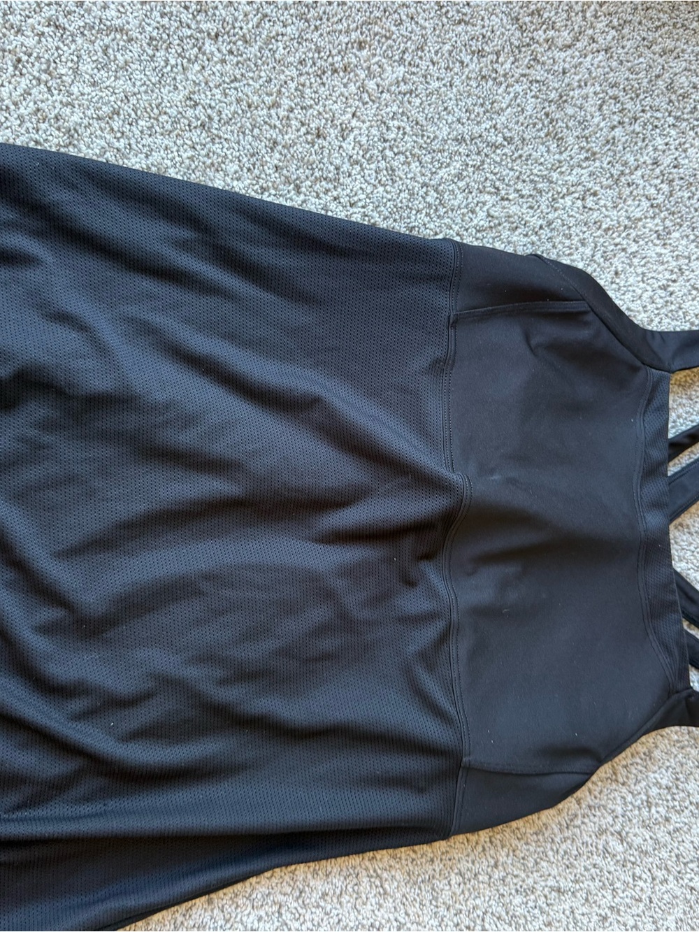 Athleta Black Strappy Performance Tank